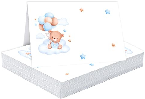 Cormar Segnaposto Cartellini – Kit da 24 Pezzi – Decorazioni per Tavola Evento o Festa – Idea Originale per Invitati - Segnatavolo Natale - Battesimo - Matrimonio (Orsetto Blu)