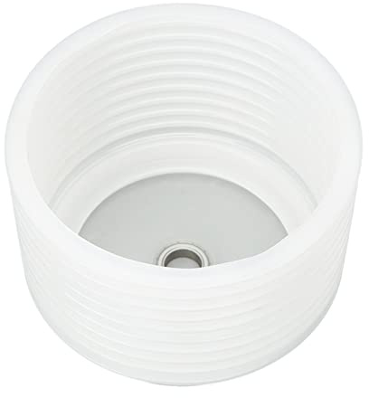 Xiuganpo Hole Saw Dust Bowl Collector 125mm Transparent Silicone Bottom Cover Spring Improve Drilling Cleanliness for Various Hole Saw Sizes