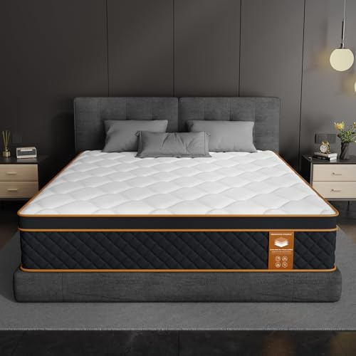 JAJALUYA Matratze 90x200 cm, Taschenfederkernmatratze Härtegrad H3 mittelfest,Gewebe mit weicher Oberfläche，Rückenentlastende, Rollmatratze Höhe 25cm (90×200cm) Upgrade