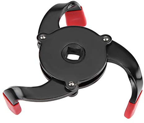 RASTKY Llave para Filtro de Aceite, Extractor de Garras de Doble Conductor para Automóviles, SUV, Camiones, Llave Purificadora de Aceite de 3 Mordazas de Acero Al Carbono Duradera para Motores