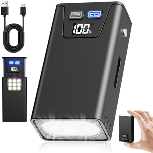 Linterna Magnética Telescópica Recargable con Pantalla LCD Digital - Luz LED Extensible de Aluminio, Doble Luz Lateral Oculta, Base Imantada, 3 Modos de Iluminación,Ideal para Trabajo y Emergencias