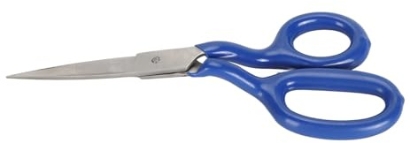 HUSHUI Tijeras para Alfombras Ergonómico Tijeras de Pico de Pato de Acero Inoxidable para Hacer Alfombras y Trabajos de Apliques 18 Cm (Azul)