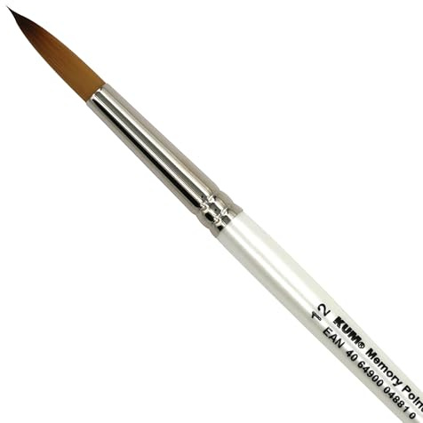 KUM - Aquarellpinsel Memory Point Rund Größe 12 | Malpinsel für Künstler, Künstlerbedarf für Aquarellmalerei und Watercolor