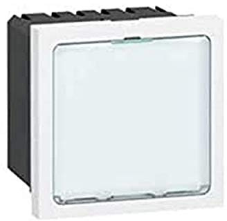 Legrand 078520 Mosaic Signalétique Lumineuse à LEDs Blanches, 2 Modules avec 1 État et Puissance, 0.2W ou 1W au Choix