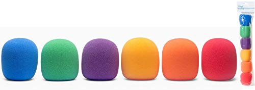 Stagg 21779 Lot de 8 Bonnettes anti-vent en mousse pour Microphone