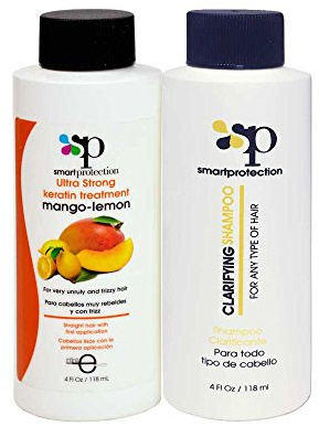 Infinito Colors Mango-Lemon Ultra Strong Keratin Treatment with Clarifying Shampoo 4oz by Smart Protection