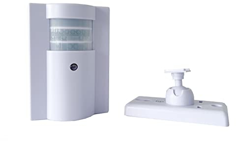 Heidemann Funk-Bewegungsmelder HX (ohne Empfänger, berührungsloser Sender, 8 Melodien einstellbar, Reichweite ca. 150 m, Türklingel, Haustürklingel, Erfassungsweite 10 m) 70373