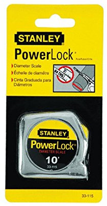 Stanley Tools 33–115 Lot de 12 3 m. Powerlock Mètre à ruban de poche avec échelle Diamètre