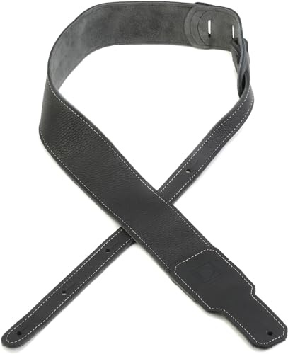 Boss Premium Leder Gitarrengurt - Schwarz
