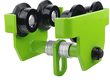 LABT stabile Laufkatze mit 75mm - 125mm Flanschbreite - Krankatze mit 500 kg Lastkapazität - Unterflansch mit 0,5 Tonnen Traglast - Extrem belastbares Rollfahrwerk - Handfahrwerk