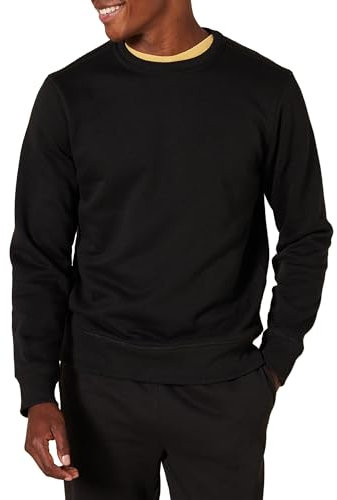 Amazon Essentials Men's Fleece Crew Neck Sweatshirt (Available in Big & Tall), Black, M