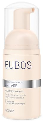 EUBOS ANTI AGE Multi Active Mousse 100ml | Sanfter Reinigungsschaum, Spendet Feuchtigkeit und reduziert Hautalterung, Hautverträglichkeit dermatologisch getestet
