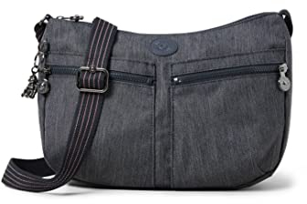 Kipling IZELLAH Mittelgroße Umhängetasche, Active Denim (Blau)