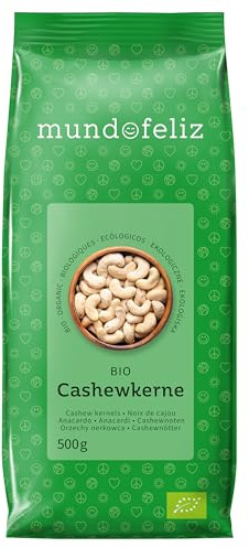 Mundo Feliz - Organic Whole Cashews 2 x 500 g
