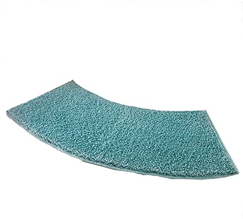 Runddusche Mikrofaser Badematte Halbrund, 40 x 100 cm, Blau