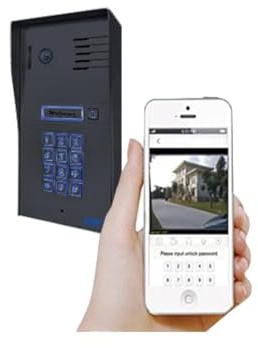 GBF Smart Video Door Phone & Doorbell Intercom System with a Smart keypad(PL963PMBL-POE)- 1080P Camera, Built in POE, Control Two Locks remotely, Timed Unlock
