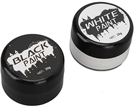 Make-up-Körperfarbe, Make-up-Kit Layering-freundlich Schwarz und Weiß Gesund für Halloween