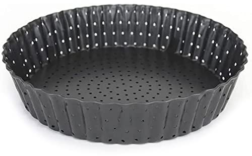 Space Home - Stampo Crostata - Teglia per Quiche e Crostata Alto - Stampo Crostata Fondo Amovibile - Stampo Crostata Furba con Fondo Removibile - Stampo Furbo Crostata 24 cm - Stampo Crostate 24 cm