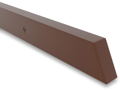 INOXLM lavorazioni inox Pasamanos rectangular 40 x 20 mm de acero pintado blanco | Pasamanos fabricado en Italia color negro | Pasamanos DIY | Pasamanos ideal para uso interior y exterior (430 cm