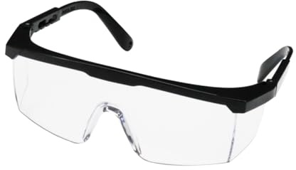 Reitbrille Windproof Schutzbrille Anti Spray PC Schwarz Herren Damen | Verstellbare Teleskopbügel, Leichtes Design für Motorrad und Radfahren im Outdoor Bereich