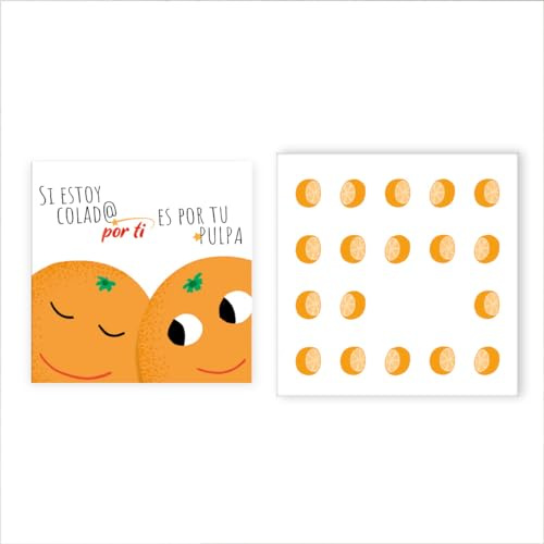 Forletter - Tarjeta de Felicitación, 15 x 15 cm, Enamorados, Pulpas