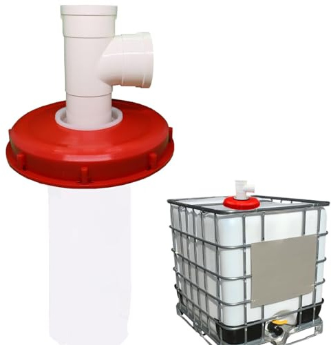 GEDEGOOK F-Forme IBC Deckelfilter Regenwasserfilter Wasserfilter Nylon, IBC Deckel Filter 245mm Tankdeckel Wasserfilter, IBC Tank Filter Zubehör Lid für Regenwassertank Couvercle de Réservoir IBC