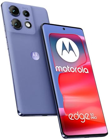 Motorola Edge 50 Pro, Telephone Portable 512 Go, Ram 12 Go, Smartphone 5G, Mobile debloqué, écran 6,7, Triple capteur 50MP, Charge Ultra Rapide 125W, Lavande [Version française]