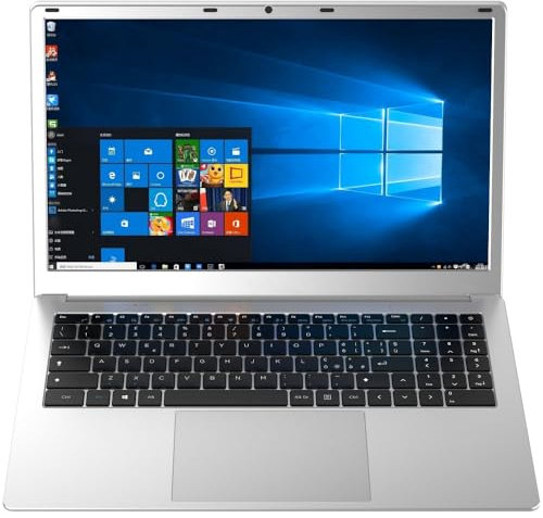shinobee difinity Celeron Quad Core SSD (15,6 Zoll Full-HD) lautloses Notebook (Celeron N3450 4x2.20 GHz, 8GB DDR4, 500 GB SSHD, USB 3.0, HD Graphics 500, LAN, m-HDMI, Windows 11, MS Office) - 7740
