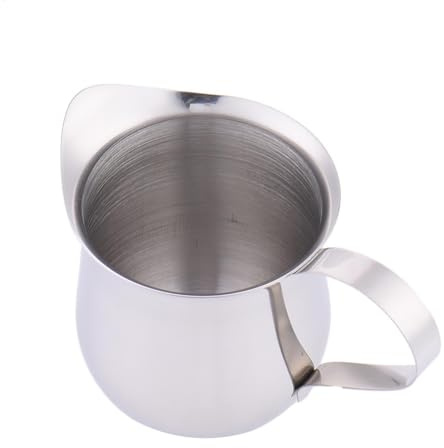 Pichet à mousser le lait – Pichet vapeur en acier inoxydable, tasse à mousser à café | Pichet en acier inoxydable, y compris 60 ml, 90 ml, 150 m, 240 ml, capacité en option adaptée pour latte
