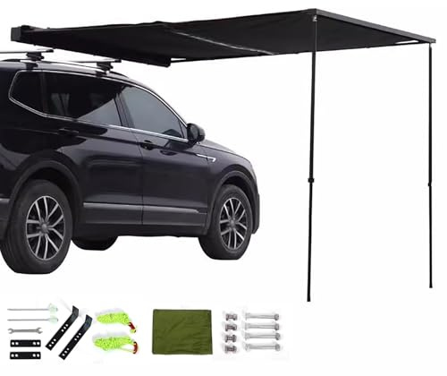 WXXSHGDW Toldo para Coche Camper y Caravana, Tejido Oxford 650D PU 5000mm, Resistente a la Intemperie UPF50+, Altura Ajustable para SUV/Camiones/Furgonetas (160x250cm/5.2x8.2f)