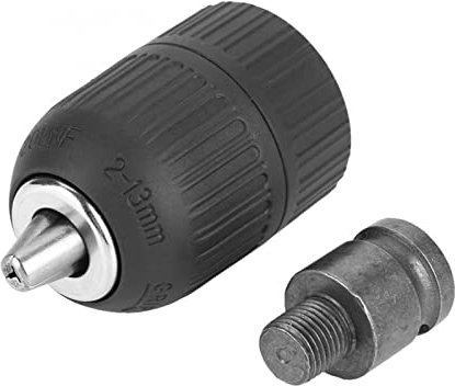 NZBZKKNBCP 2-13mm Keyless Drill Chuck 1/2 en -2 0unf for Adaptador de 1 / 2in Chuck for la conversión de conversión de Llave de Impacto. Portabrocas