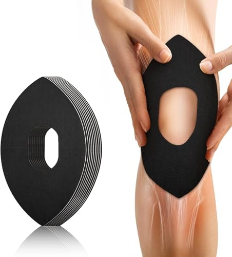 ARTGUTS 10 Stück Kinesiotapes Knie, Vorgeschnitten für starke Schmerzlinderung & Stabilität, Atmungsaktiv, wasserdicht für Sport, Rehabilitation & Alltag (Schwarz)
