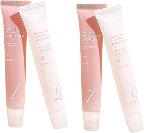 Gesichtshaarentfernungscreme, Lippenhaarentferner, Gesichtshaarentferner, Gesichtshaarentferner, feuchtigkeitsspendende, schmerzfreie Haarentfernungscreme, Lippenhaarentferner für Damen, 2/4/6 Stück