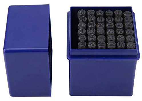 Outils en Cuir Tbest, 36PCS / Set 5 Mm en Alphabet Acier Lettre et Numéro d'outil de Punch de Punch