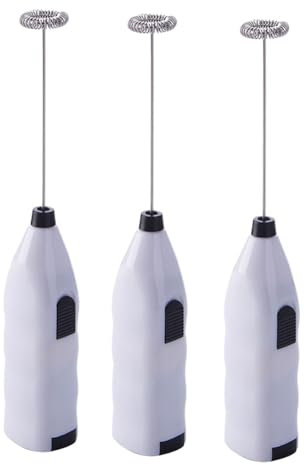 Agmoctz Fully Automatic Agitator Coffee Stirring Rod of Milk Bubbler Electric Egg Beater Mini Eggbeater Cream Beater White