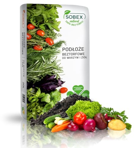 Torfreie Bio-Erde für Gemüse und Kräuter 20L – Nachhaltiges Pflanzsubstrat mit Kompost, Holzfaser, Rindenmulch und Braunkohle