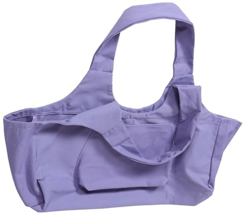WOONEKY Große Kapazität Yoga Tasche Robuste und Leichte Yogatasche für Frauen Stilvolle Sporttasche für Fitnessliebhaber für Yogamatten und Gym Ausrüstung Trendiges Design Lila