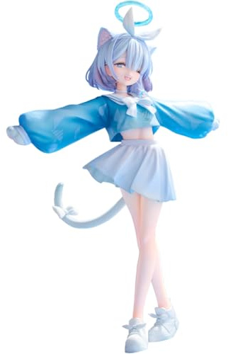DEXSHUN Arona-can Figurine Anime Modèle de Jeu Kawaii Femme-chat Statue Illustration Série PVC Sculpture Ornament Bureau Décoration Cadeau 20cm