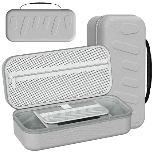 Plyisty Custodia da Trasporto per Console Portatile ROG Ally X, Borsa Protettiva da Viaggio con Guscio Rigido in EVA di Grande capacità per Adattatore CA e Accessori (GREY)