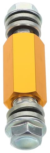 ORFOFE Adaptador de Línea de Freno Accesorio de Extensión para Manguera de Metal para Motocicleta Conector Dorado que Mejora la Sensibilidad y Alarga la Línea de Freno