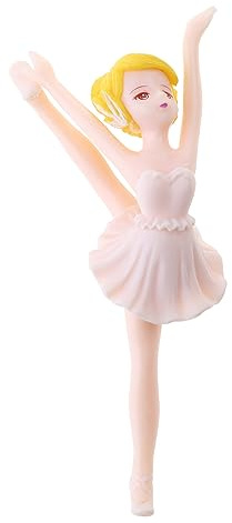 Tanzende Ballett Mädchen Figur, PVC Cartoon Fee Garten Dekoration, Ornament für Kinder, Geburtstagskuchendekorationen, tanzende Figur