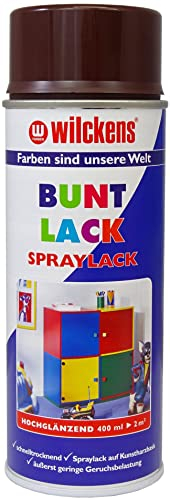 Wilckens Spraylack Buntlack Hochglanz, 400 ml, RAL 8017 Schokoladenbraun