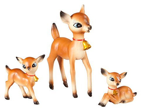 HOLIDAY PEAK Vintage Resin Reindeer, Set of 3
