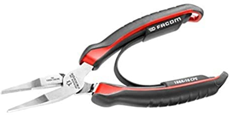 FACOM 188A.16CPE Plate becs pinces, Rouge/Noir, 160 mm