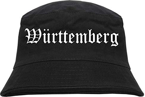 HB_Druck Württemberg Fischerhut - Bucket Hat Schwarz S/M (56cm)