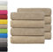 NatureMark Paquete Ahorro de 8 Toallas de Tejido de Rizo, Set de 8 Unidades de 50 x 100 cm, Arena Beige, 100% algodón