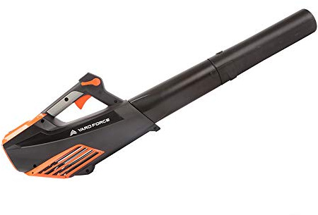 YARD FORCE 40V Akku-Laubbläser LB G18W, 185 km/h Luftgeschwindigkeit, maximal 550 CFM Luftstrom, bürstenloser Motor, ohne Akku und Ladegerät, orange