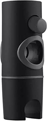 VVW&LIU Supports de pommeau de Douche ABS Noir Remplacement Salle de Bains Rail de Douche Porte-Curseur Support réglable Barre de Support 22/24/25 mm, 22 cm