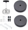 JJQHYC Roseton Lampara Techo de 100 mm Rosetón de Techo de Metal Roseta Techo Negro Soporte de Lámpara de Techo Rosetón de Luminaria de Techo