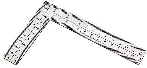 Règle en L en Acier Inoxydable - Règle à Angle Droit - Outil de Mesure pour ingénieurs architectes